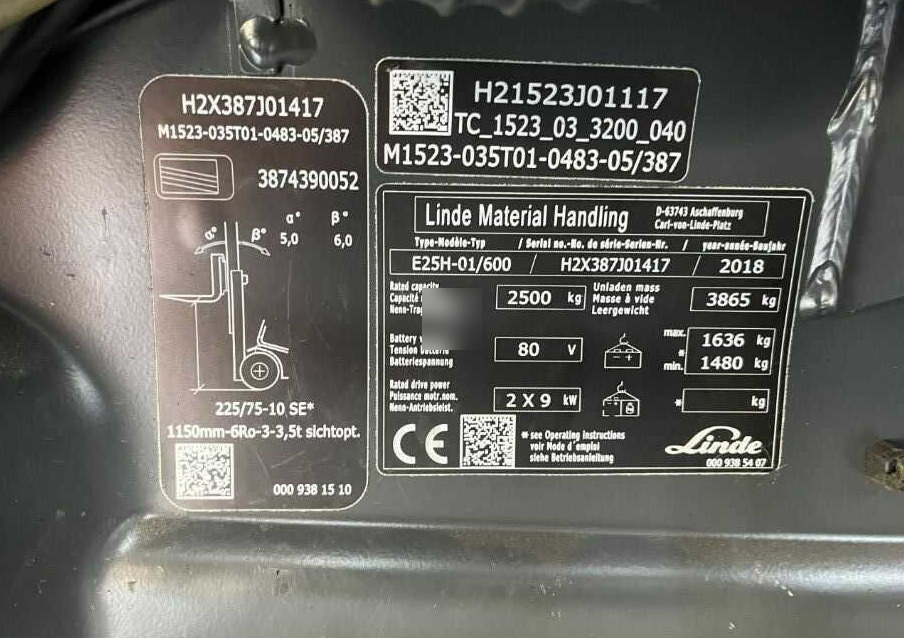 Linde E25H-01/600 - Električni viljuškar: slika 4 Linde E25H-01/600 - Električni viljuškar: slika 4