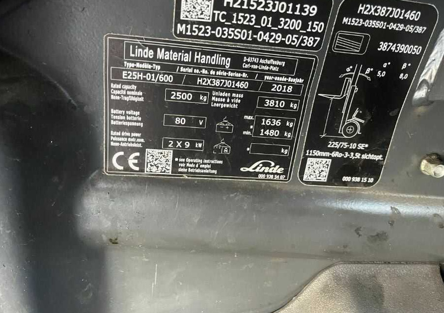Linde E25H-01/600 - Električni viljuškar: slika 4 Linde E25H-01/600 - Električni viljuškar: slika 4
