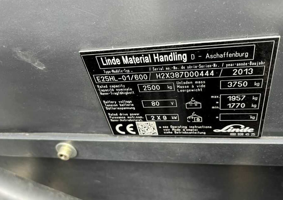 Linde E25HL-01/600 - Električni viljuškar: slika 4 Linde E25HL-01/600 - Električni viljuškar: slika 4