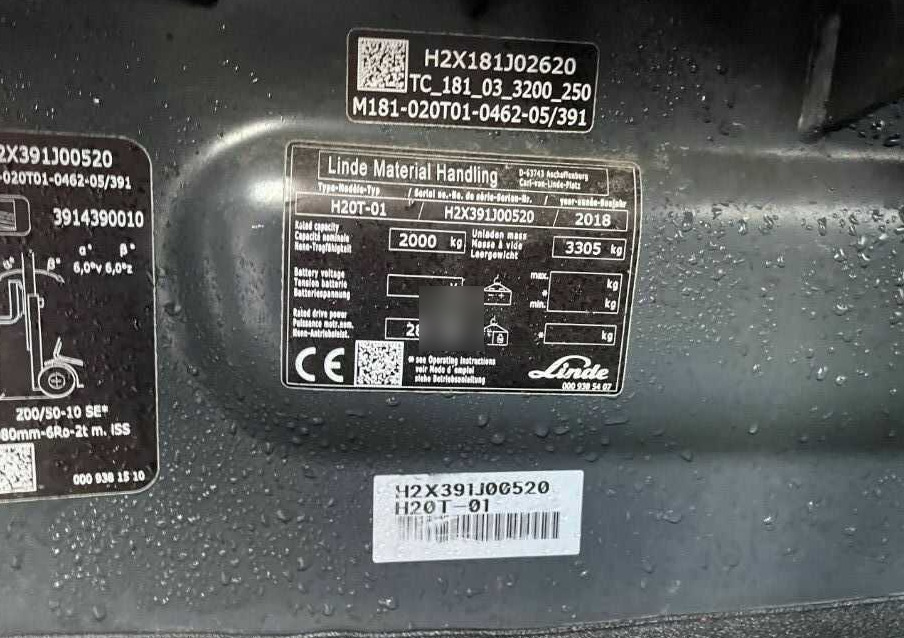 Linde H20T-01 - Gasni viljuškar: slika 4 Linde H20T-01 - Gasni viljuškar: slika 4