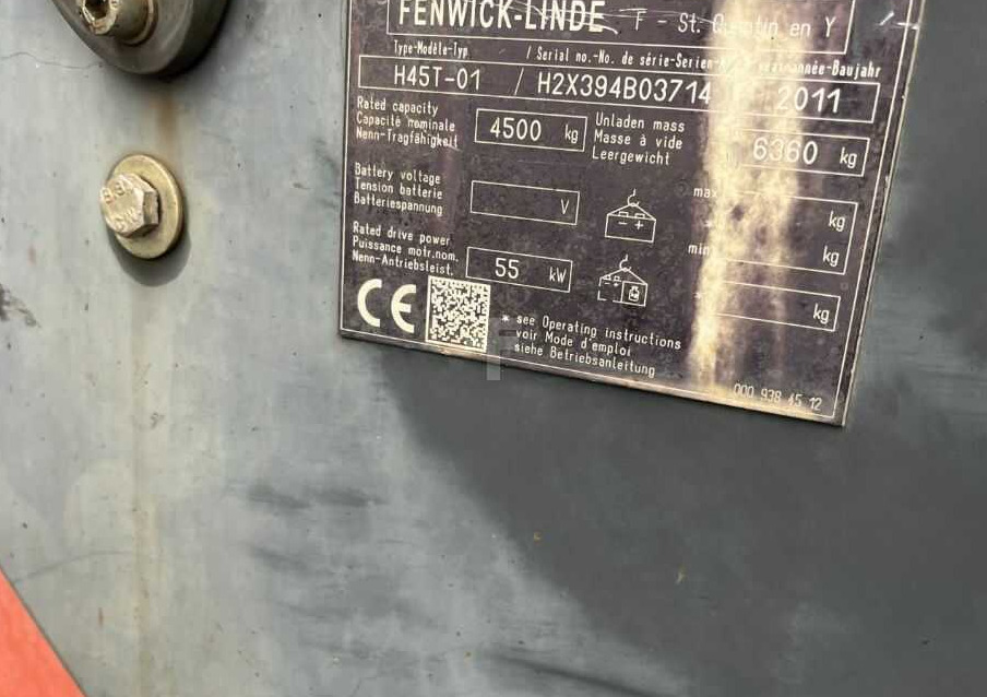 Linde H45T-01 - Gasni viljuškar: slika 4 Linde H45T-01 - Gasni viljuškar: slika 4