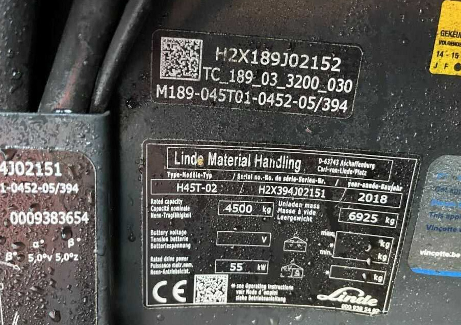 Linde H45T-02 - Gasni viljuškar: slika 4 Linde H45T-02 - Gasni viljuškar: slika 4