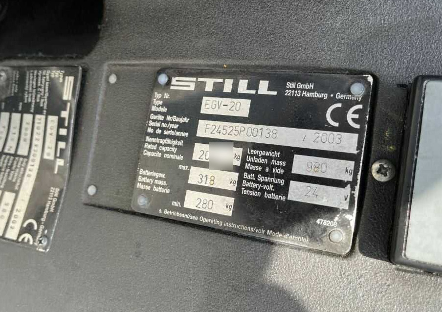 Still EGV20 - Slagač: slika 5 Still EGV20 - Slagač: slika 5