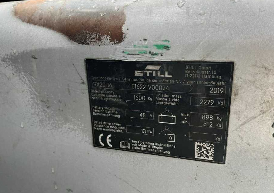 Still RX20-16 - Električni viljuškar: slika 4 Still RX20-16 - Električni viljuškar: slika 4