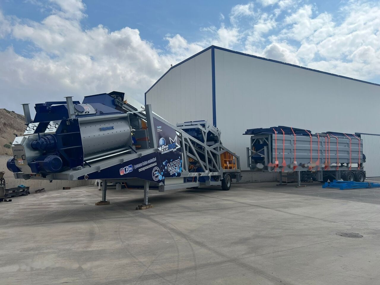 Promax Mobile Concrete Batching Plant PROMAX M120-TWN DT (120m³/h) - Fabrika betona: slika 1 Promax Mobile Concrete Batching Plant PROMAX M120-TWN DT (120m³/h) - Fabrika betona: slika 1