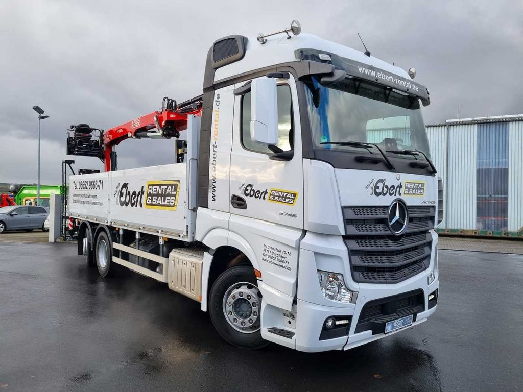 Mercedes-Benz Actros 2745 L 6x2 Baustoffpritsche+Kran Retarder - Kamion sa dizalicom, Kamion sa tovarnim sandukom: slika 3 Mercedes-Benz Actros 2745 L 6x2 Baustoffpritsche+Kran Retarder - Kamion sa dizalicom, Kamion sa tovarnim sandukom: slika 3