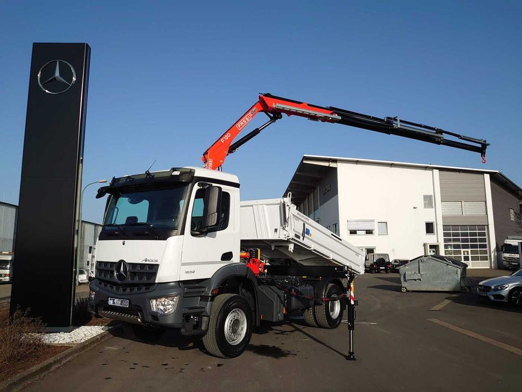 Mercedes-Benz Arocs 1832 KK 4x2 Kipper+Kran Fassi F120+Funk Mercedes-Benz Arocs 1832 KK 4x2 Kipper+Kran Fassi F120+Funk - Istovarivač, Kamion sa dizalicom: slika 2 Mercedes-Benz Arocs 1832 KK 4x2 Kipper+Kran Fassi F120+Funk Mercedes-Benz Arocs 1832 KK 4x2 Kipper+Kran Fassi F120+Funk - Istovarivač, Kamion sa dizalicom: slika 2