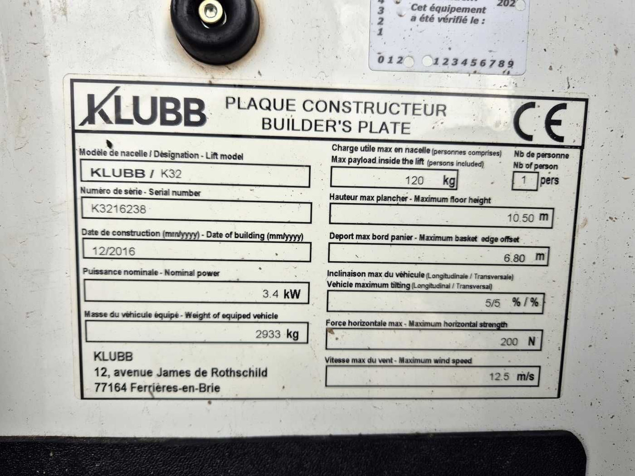 Vazdušna platforma montirana na kamion Opel Movano 2.3 CDTI  /KLUBB K32, 12,5m: slika 12