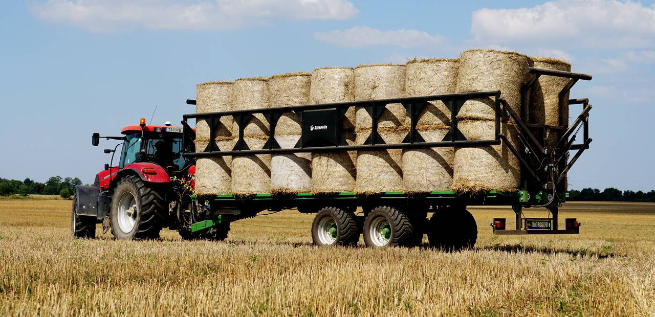 Dinapolis bale trailer 20t, RPP-9000 - Platformska prikolica za farmu: slika 2 Dinapolis bale trailer 20t, RPP-9000 - Platformska prikolica za farmu: slika 2