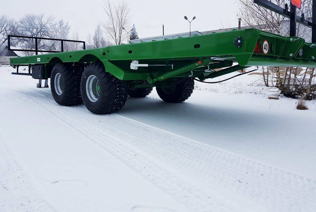 Dinapolis hydraulic bale trailer 14t, RPT-8000 - Platformska prikolica za farmu: slika 2 Dinapolis hydraulic bale trailer 14t, RPT-8000 - Platformska prikolica za farmu: slika 2