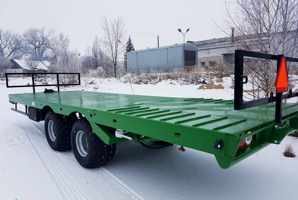 Dinapolis hydraulic bale trailer 14t, RPT-8000 - Platformska prikolica za farmu: slika 3 Dinapolis hydraulic bale trailer 14t, RPT-8000 - Platformska prikolica za farmu: slika 3