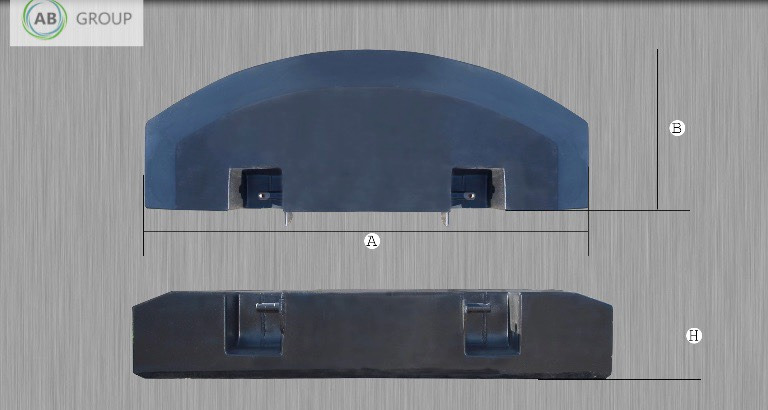 Kaber rear counterweight type D, 700 kg - Kontra teg: slika 2 Kaber rear counterweight type D, 700 kg - Kontra teg: slika 2