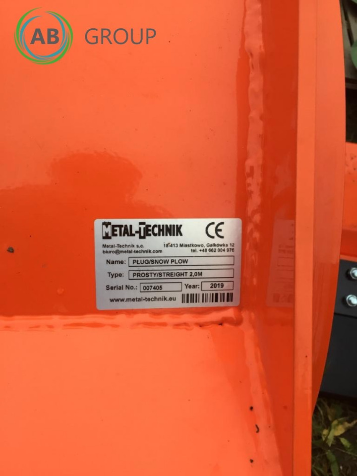 Metal-Technik straight snow plow 2m - Raonik za sneg za Poljoprivredna mašina: slika 5 Metal-Technik straight snow plow 2m - Raonik za sneg za Poljoprivredna mašina: slika 5