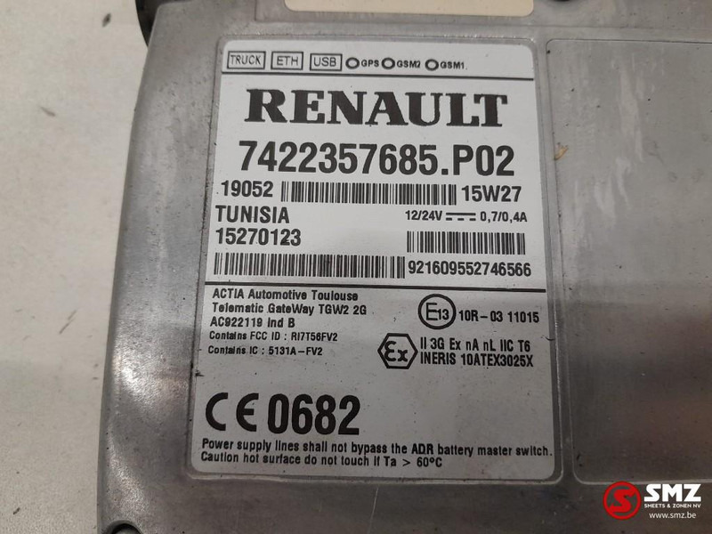 Upravljačka jedinica za Kamion Renault Occ ECU Telematic Gateway regeleenheid Renault: slika 6 Upravljačka jedinica za Kamion Renault Occ ECU Telematic Gateway regeleenheid Renault: slika 6