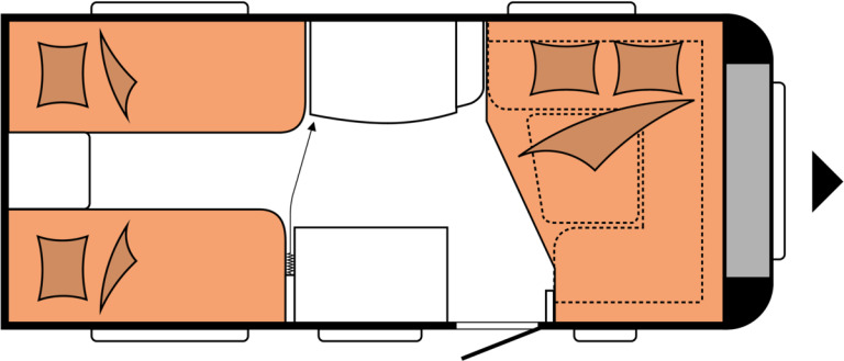 DE LUXE 460 LU - Kamp prikolica: slika 2 DE LUXE 460 LU - Kamp prikolica: slika 2