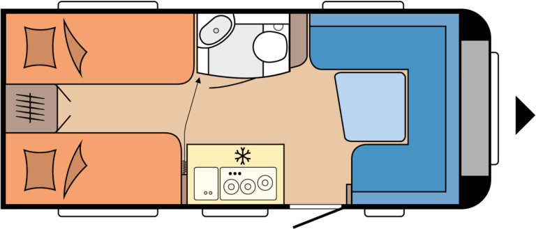 DE LUXE 460 LU - Kamp prikolica: slika 1 DE LUXE 460 LU - Kamp prikolica: slika 1
