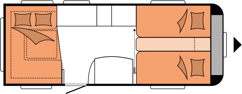 DE LUXE 540 UL - Kamp prikolica: slika 2 DE LUXE 540 UL - Kamp prikolica: slika 2