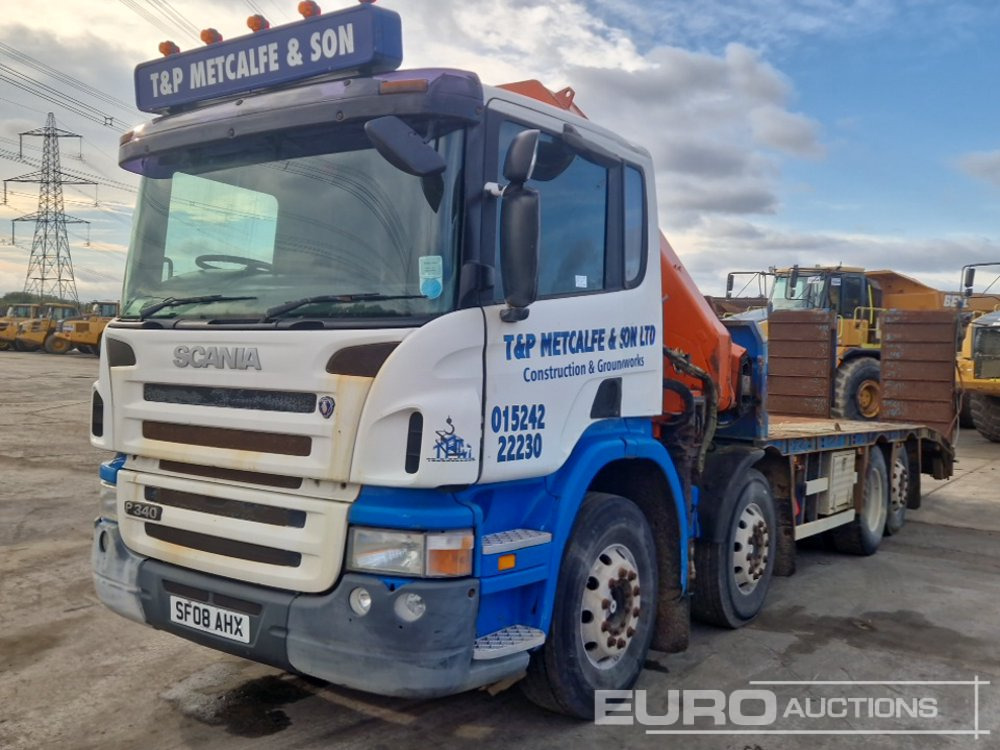 2008 Scania P340 - Kamion za prevoz automobila, Kamion sa dizalicom: slika 1 2008 Scania P340 - Kamion za prevoz automobila, Kamion sa dizalicom: slika 1