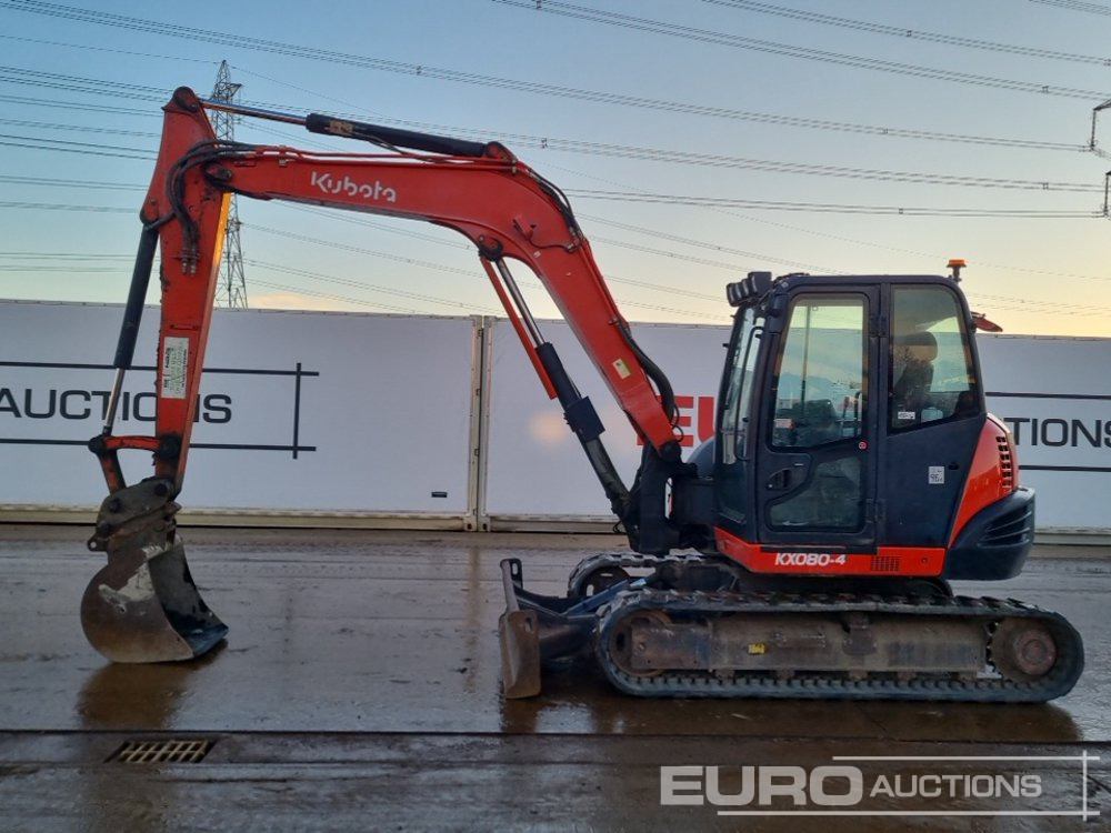 2013 Kubota KX080-4 - Mini bager: slika 2 2013 Kubota KX080-4 - Mini bager: slika 2