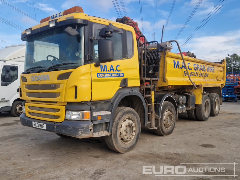 2013 Scania P400 - Istovarivač, Kamion sa dizalicom: slika 1 2013 Scania P400 - Istovarivač, Kamion sa dizalicom: slika 1