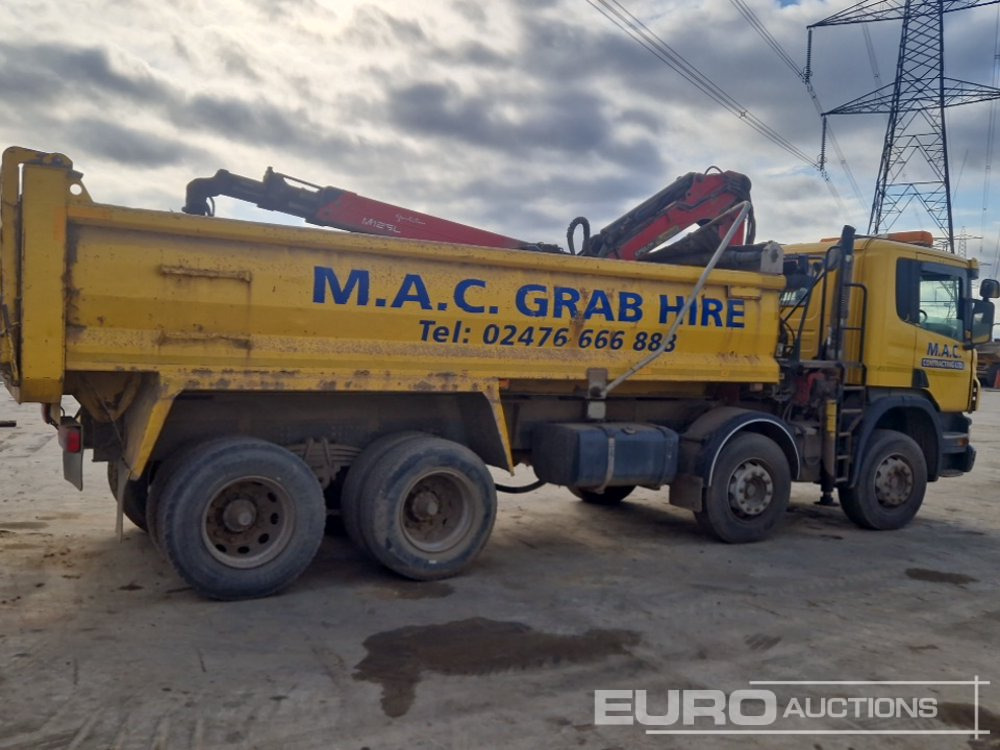 Istovarivač, Kamion sa dizalicom 2013 Scania P400: slika 6