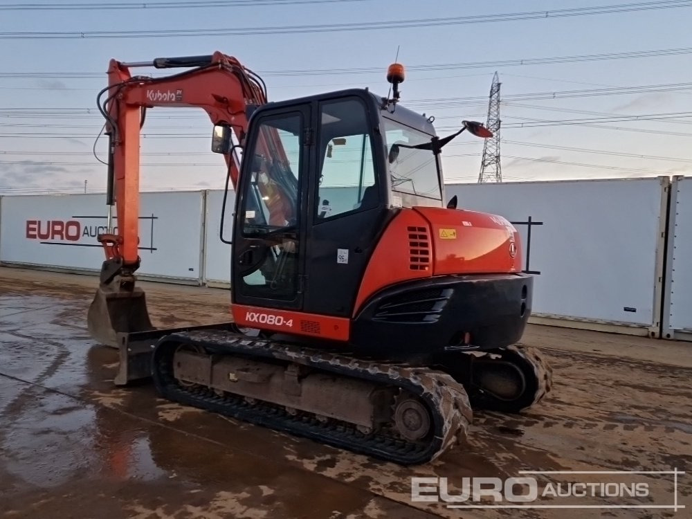 2014 Kubota KX080-4 - Mini bager: slika 3 2014 Kubota KX080-4 - Mini bager: slika 3
