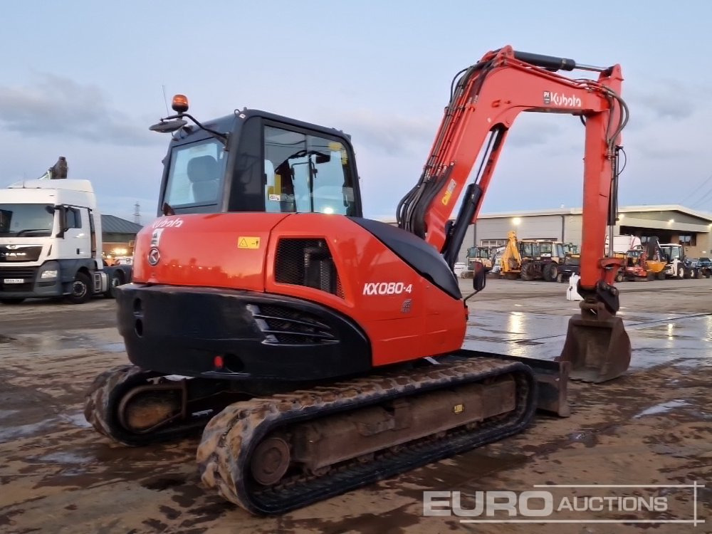 2014 Kubota KX080-4 - Mini bager: slika 5 2014 Kubota KX080-4 - Mini bager: slika 5