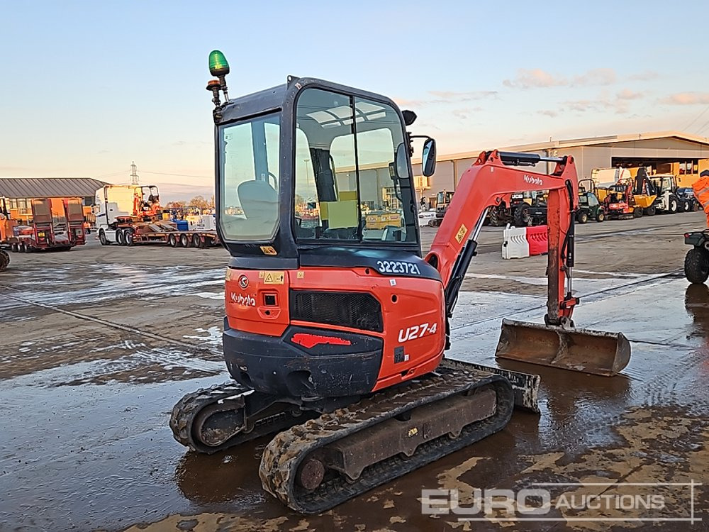 2015 Kubota U27-4 - Mini bager: slika 5 2015 Kubota U27-4 - Mini bager: slika 5