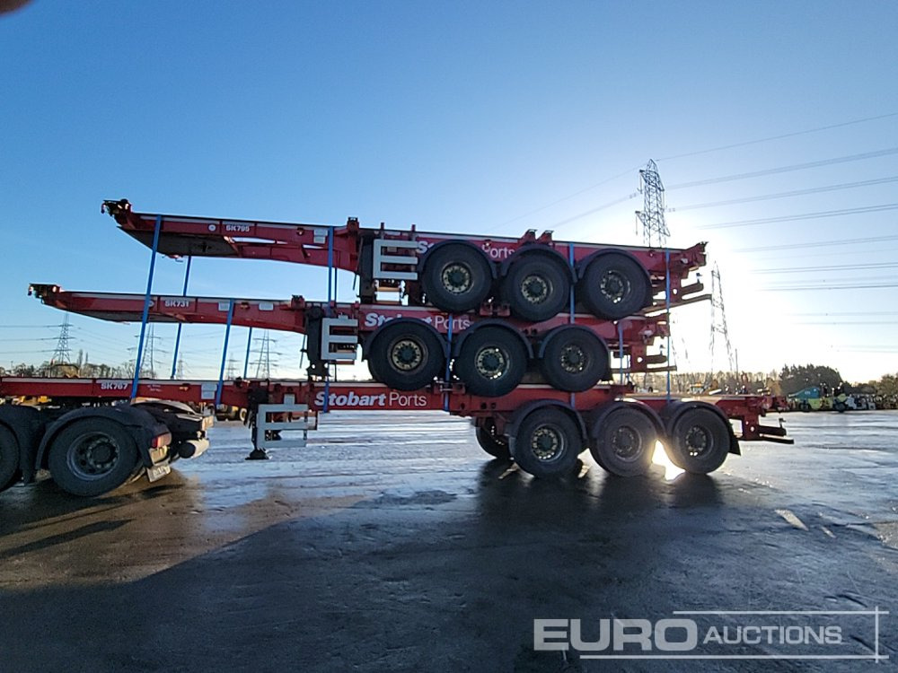 2015 SDC Tri Axle Sliding Skeletal Trailer (3 of) - Plato poluprikolica: slika 2 2015 SDC Tri Axle Sliding Skeletal Trailer (3 of) - Plato poluprikolica: slika 2