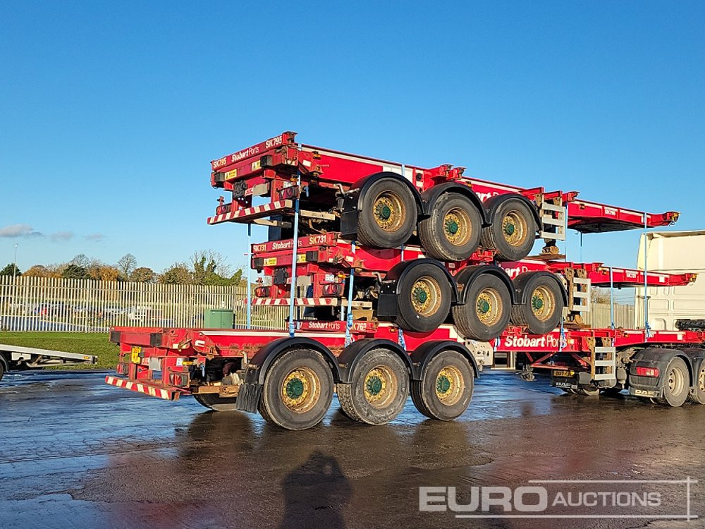 2015 SDC Tri Axle Sliding Skeletal Trailer (3 of) - Plato poluprikolica: slika 5 2015 SDC Tri Axle Sliding Skeletal Trailer (3 of) - Plato poluprikolica: slika 5