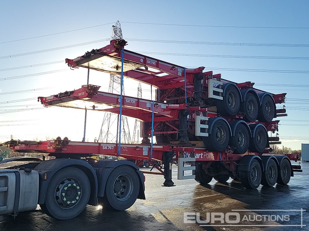 2015 SDC Tri Axle Sliding Skeletal Trailer (3 of) - Plato poluprikolica: slika 1 2015 SDC Tri Axle Sliding Skeletal Trailer (3 of) - Plato poluprikolica: slika 1
