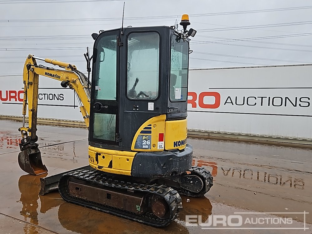 2016 Komatsu PC26MR-3 - Mini bager: slika 3 2016 Komatsu PC26MR-3 - Mini bager: slika 3