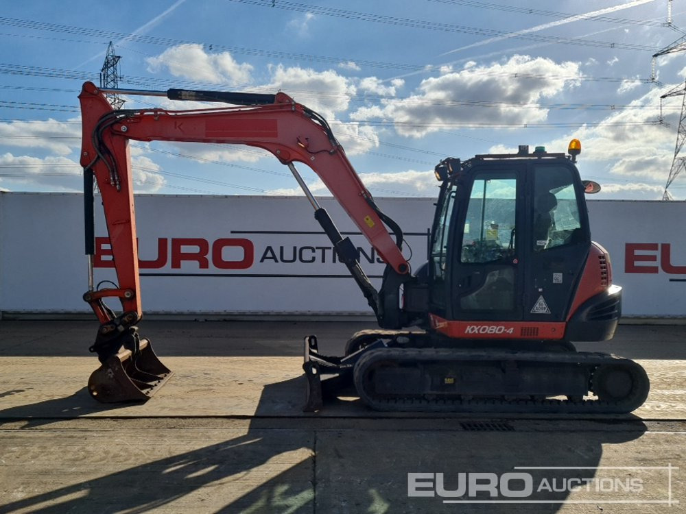 2016 Kubota KX080-4 - Mini bager: slika 2 2016 Kubota KX080-4 - Mini bager: slika 2