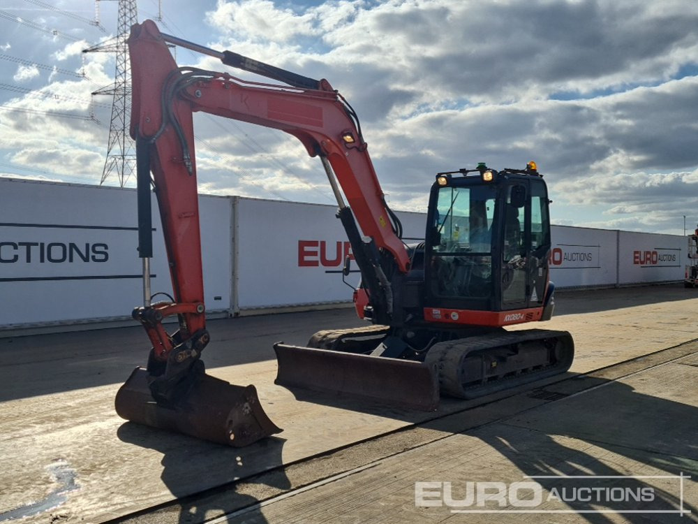 2016 Kubota KX080-4 - Mini bager: slika 1 2016 Kubota KX080-4 - Mini bager: slika 1
