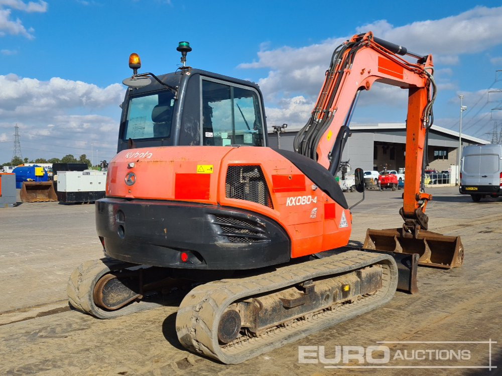 2016 Kubota KX080-4 - Mini bager: slika 5 2016 Kubota KX080-4 - Mini bager: slika 5