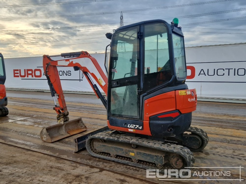 2016 Kubota U27-4 - Mini bager: slika 3 2016 Kubota U27-4 - Mini bager: slika 3
