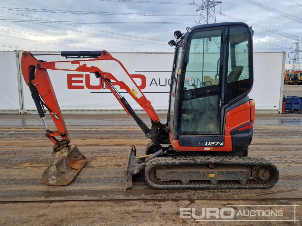 2016 Kubota U27-4 - Mini bager: slika 2 2016 Kubota U27-4 - Mini bager: slika 2