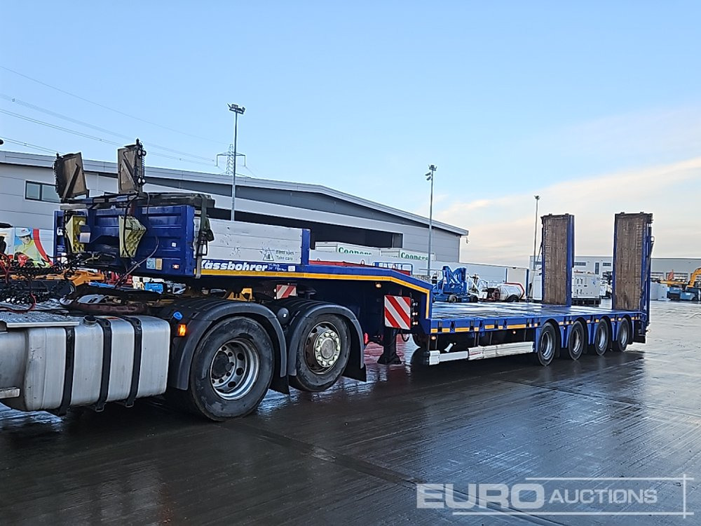 2017 Kassbohrer 4 Axle Extendable Stepframe Low Loader Trailer, 1 Rear Stear Axle, Out Riggers, Hydraulic Fliptoe Ramps - Niska poluprikolica za prevoz: slika 1 2017 Kassbohrer 4 Axle Extendable Stepframe Low Loader Trailer, 1 Rear Stear Axle, Out Riggers, Hydraulic Fliptoe Ramps - Niska poluprikolica za prevoz: slika 1