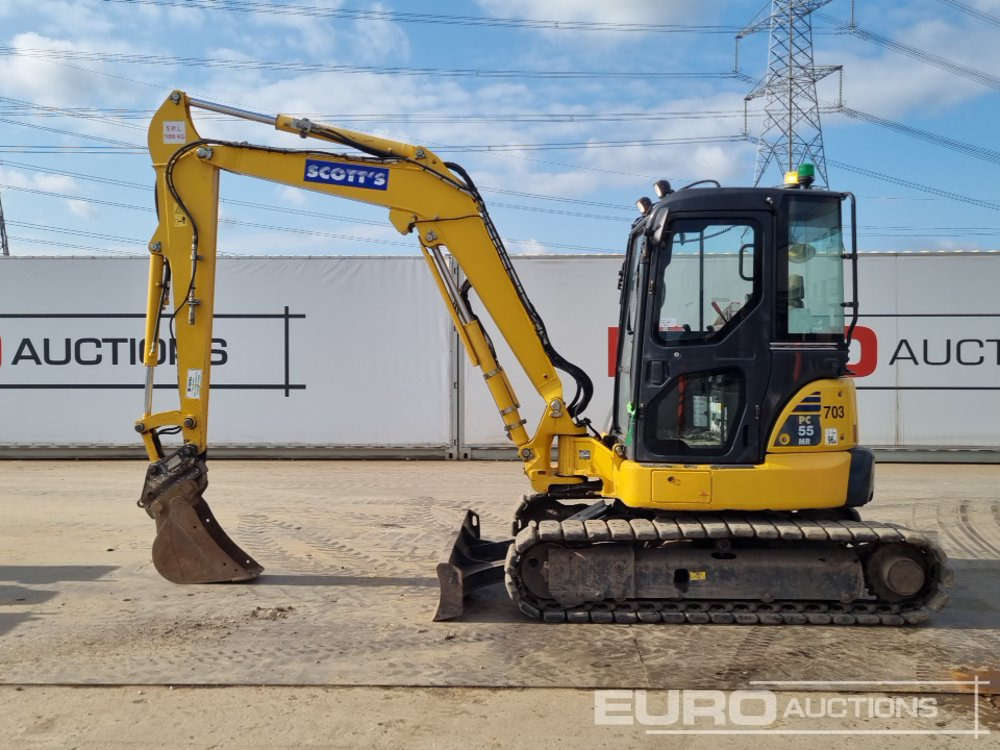 2017 Komatsu PC55MR-3 - Mini bager: slika 2 2017 Komatsu PC55MR-3 - Mini bager: slika 2