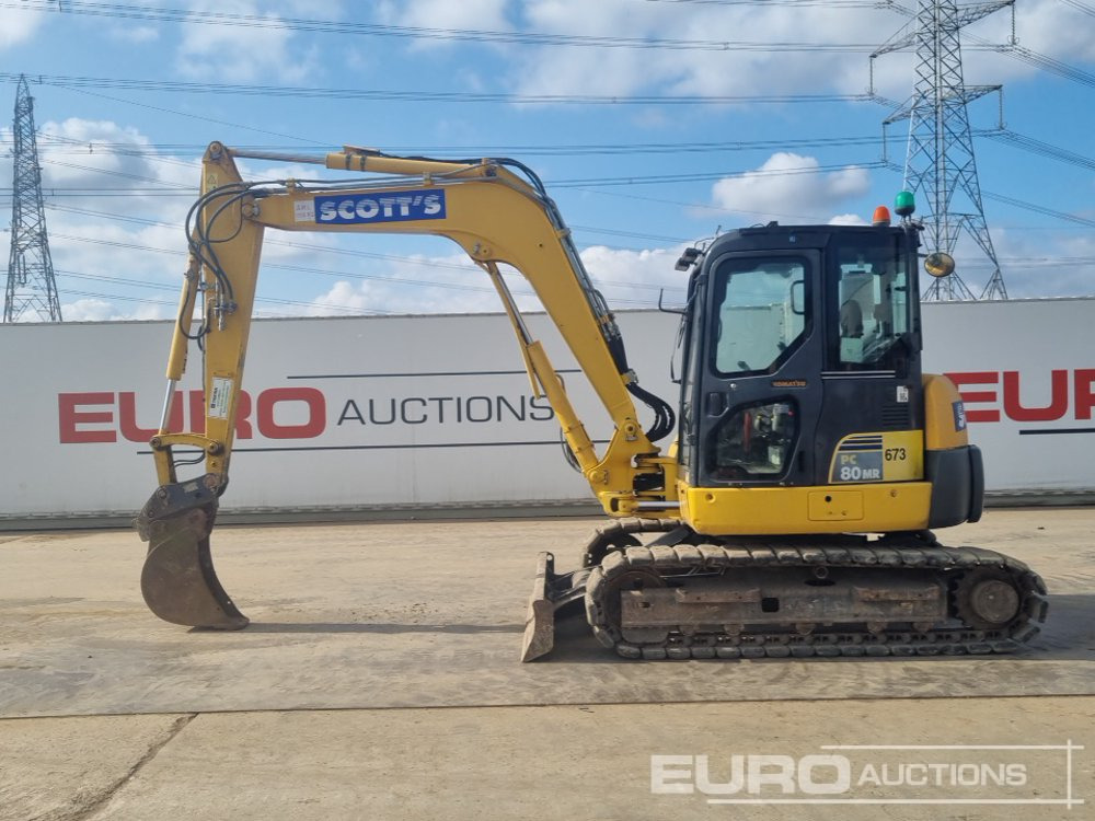 2017 Komatsu PC80MR-3 - Mini bager: slika 2 2017 Komatsu PC80MR-3 - Mini bager: slika 2