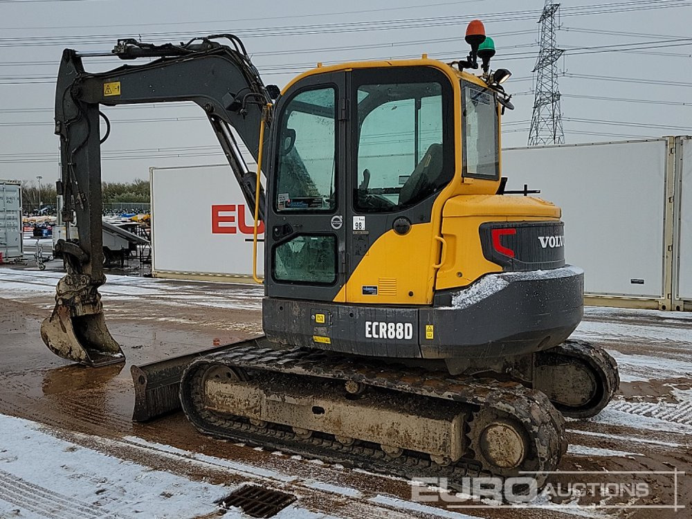 2017 Volvo ECR88D - Mini bager: slika 3 2017 Volvo ECR88D - Mini bager: slika 3