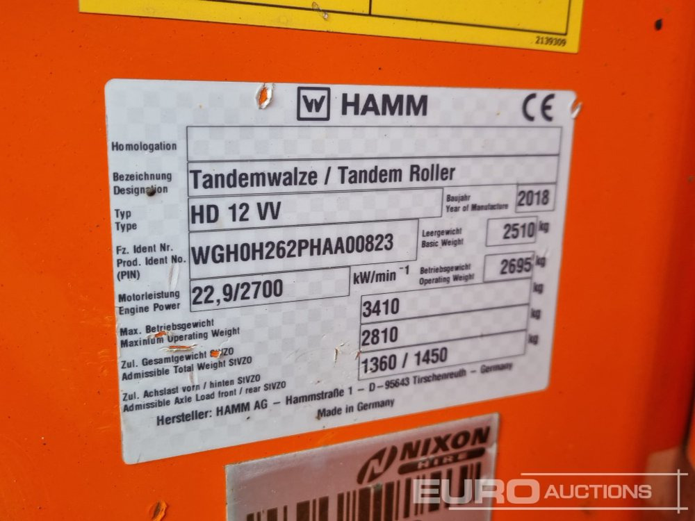 Valjak 2018 Hamm HD12VV: slika 33 Valjak 2018 Hamm HD12VV: slika 33