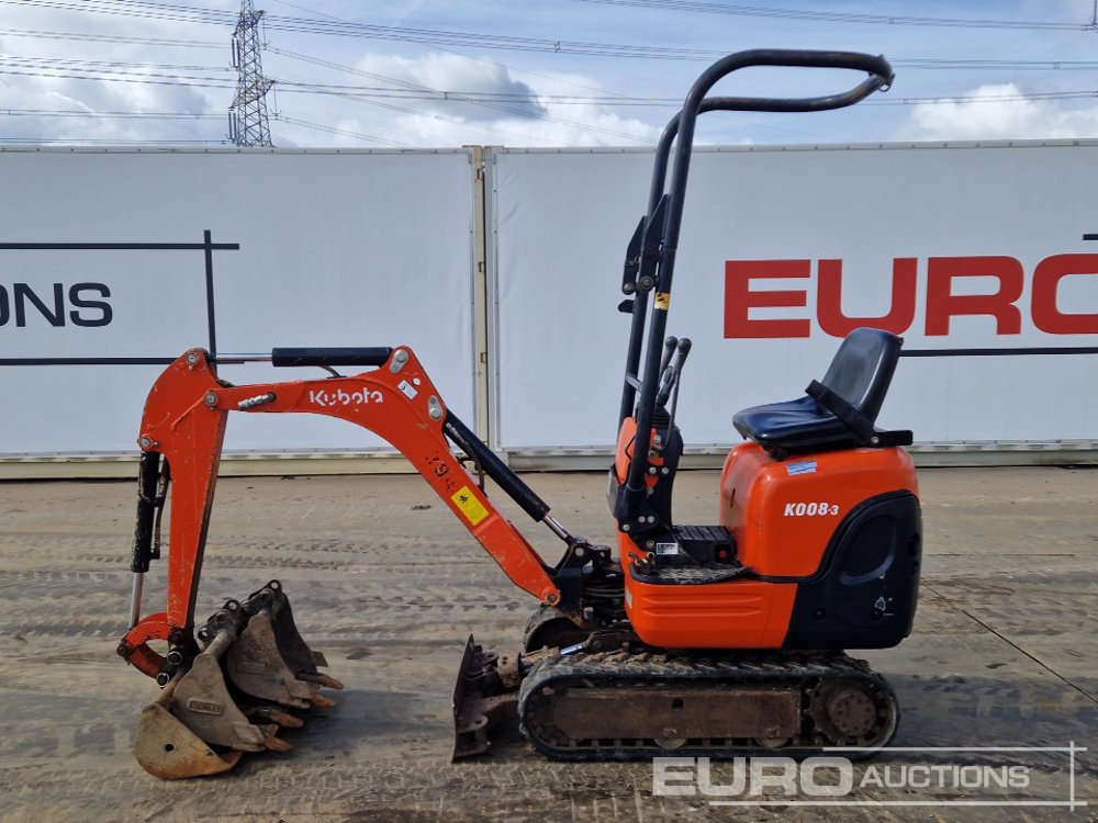 2018 Kubota K008-3 - Mini bager: slika 2 2018 Kubota K008-3 - Mini bager: slika 2