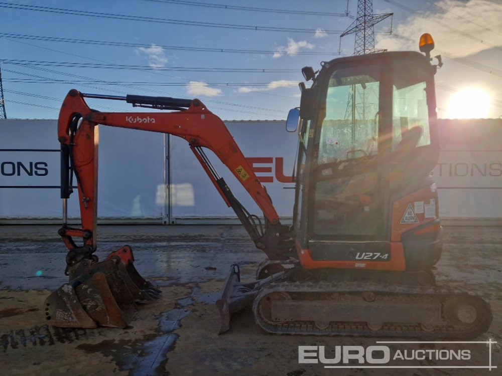 2018 Kubota U27-4 - Mini bager: slika 2 2018 Kubota U27-4 - Mini bager: slika 2