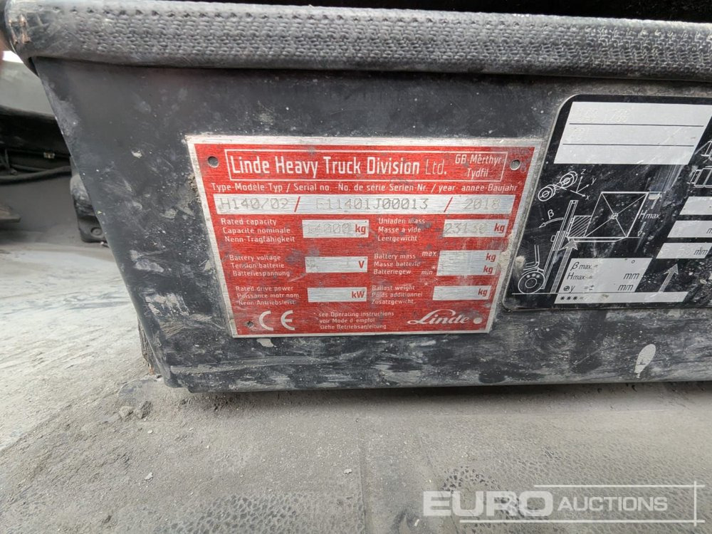 Viljuškar 2018 Linde H140/02: slika 11