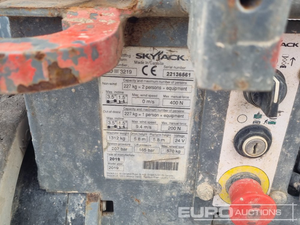 Vazdušna platforma 2018 SkyJack SJ3219: slika 20 Vazdušna platforma 2018 SkyJack SJ3219: slika 20