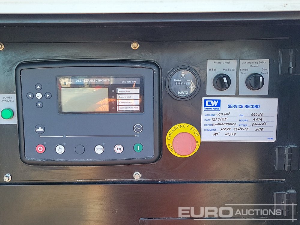 Set generatora 2019 JCB G100RS: slika 10