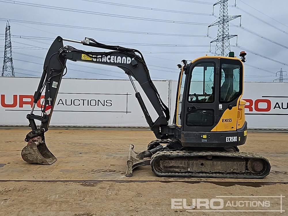 2019 Volvo ECR58D - Mini bager: slika 2 2019 Volvo ECR58D - Mini bager: slika 2