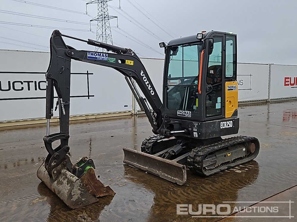 2021 Volvo ECR25D - Mini bager: slika 1 2021 Volvo ECR25D - Mini bager: slika 1