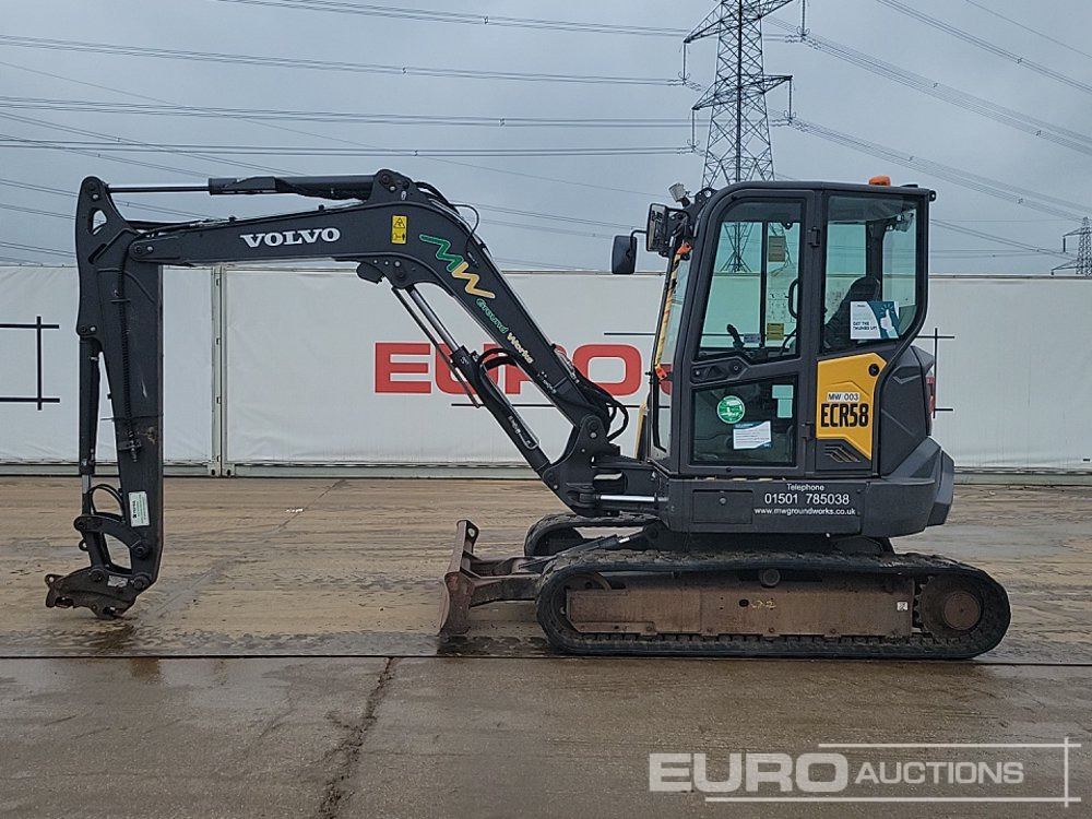 2021 Volvo ECR58F - Mini bager: slika 2 2021 Volvo ECR58F - Mini bager: slika 2